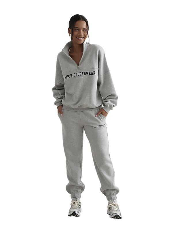 AIM´N W Varisty Sweat Half Zip på