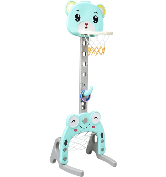 NORTHIX 3-in-1 Adjustable Kids Basketball, Soccer, Ring Toss Set på