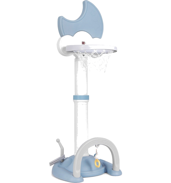 NORTHIX 4 In 1 Children's Basketball Hoop Set With Basketball Football Ring Toss Basketball Stan på