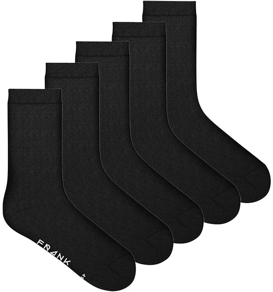 FRANK DANDY 5-pack Cotton Solid Crew Socks på