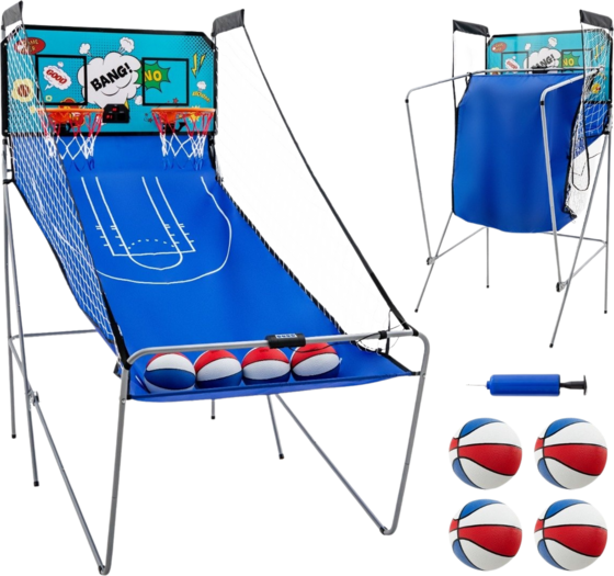 B2X 8 In 1 Basketball Machine With 4 Balls Air Pump 8 Game Modes Arcade Basketball Games Green på