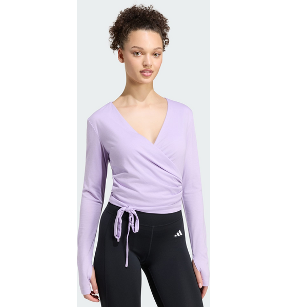 ADIDAS Adidas 3-stripes Studio Mjuk Ballet Omlottöverdel på