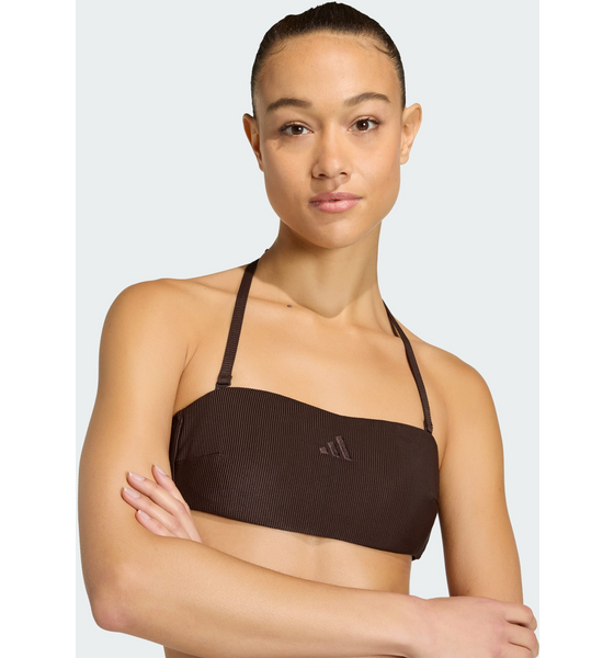 ADIDAS Adidas Iconisea Ribbed Padded Bandeau Bikiniöverdel på