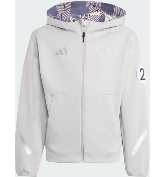ADIDAS Adidas Mercedes – Amg Petronas Formula One Team Silver Arrows Huva Med Hel Dragkedja Barn på