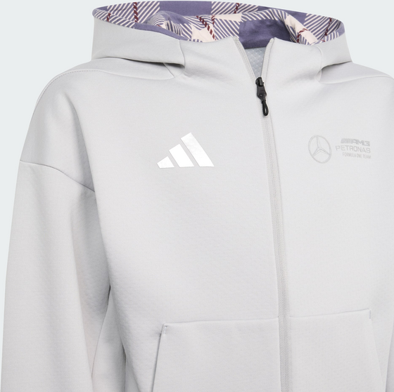 ADIDAS Adidas Mercedes – Amg Petronas Formula One Team Silver Arrows Huva Med Hel Dragkedja Barn på