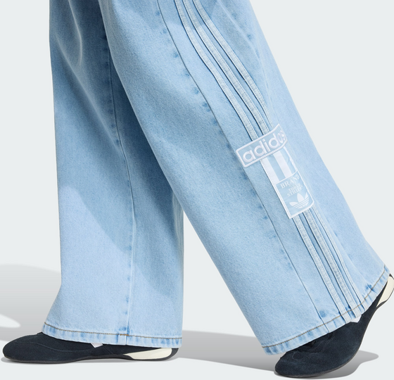 ADIDAS ORIGINALS Adidas Originals Adibreak Mid-rise Wide-leg Denim Byxor på