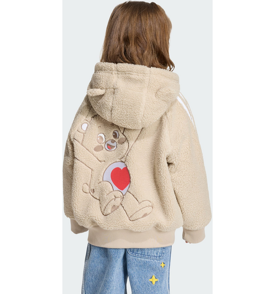 ADIDAS ORIGINALS Adidas Originals Adidas Care Bears Sst Träningsjacka Med Huva I Teddyfleece på