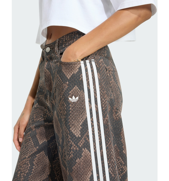ADIDAS ORIGINALS Adidas Originals Snake Print Denim Loose Byxor på