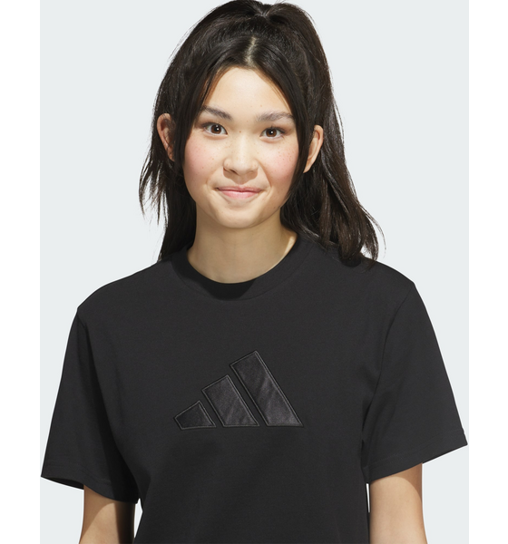 ADIDAS Adidas Satin-filled Logo Graphic T-shirt på