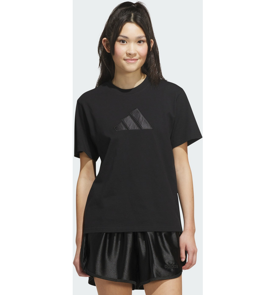 ADIDAS Adidas Satin-filled Logo Graphic T-shirt på
