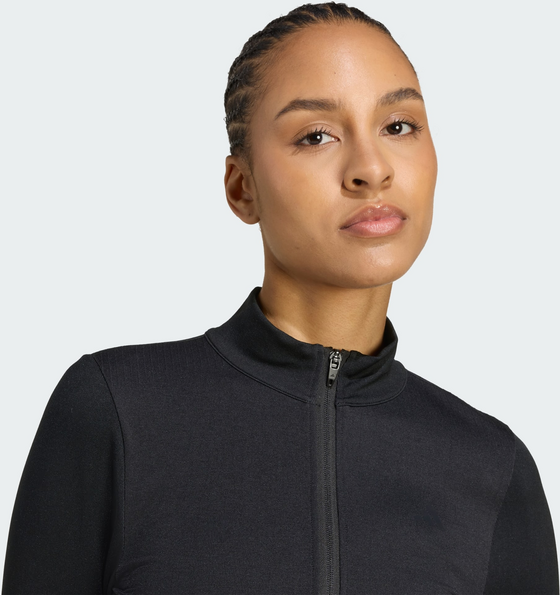ADIDAS Adidas Workout Essentials Stickad Jacka Med Hel Dragkedja på