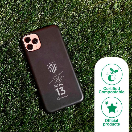 PHONECASES3D Atletico Madrid Official Compostable Phone Case Oblak Signature på