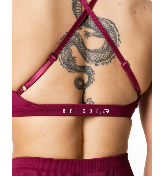 RELODE Aura Seamless Sports Bra - Cherry på