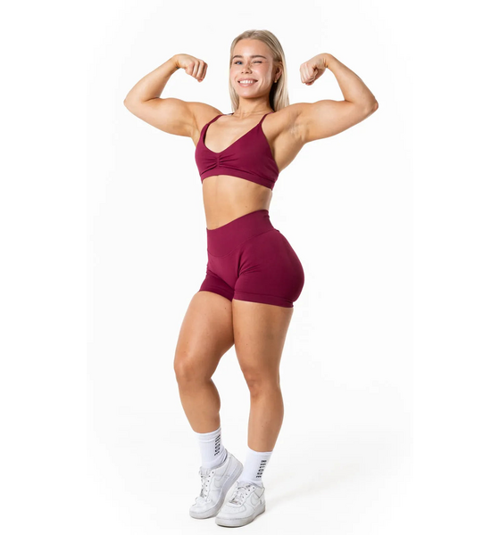RELODE Aura Seamless Sports Bra - Cherry på