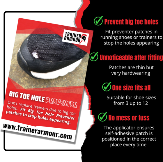 TRAINER ARMOUR Big Toe Hole Preventer på