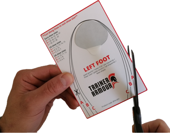 TRAINER ARMOUR Big Toe Hole Preventer på