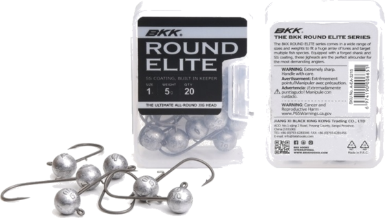 BKK Bkk Round Elite Jig Head 7g - 3/0# 20-pack på