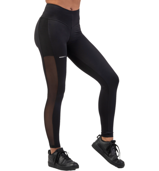 NEBBIA Black Mesh Design Leggings på