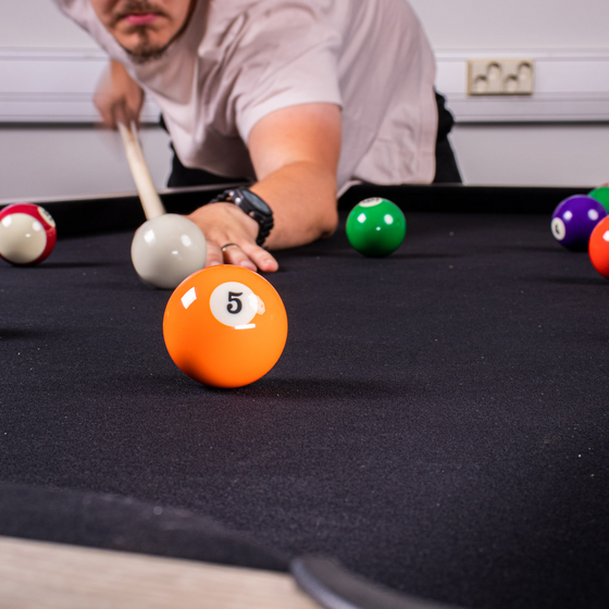 BLACKWOOD Blackwood Pool Table, Basic 6' Black på