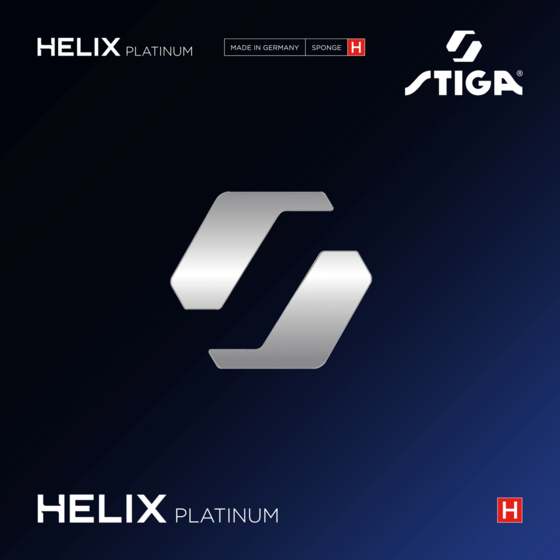 STIGA Bordtennisgummi Helix Platinum H Red 2.2 på