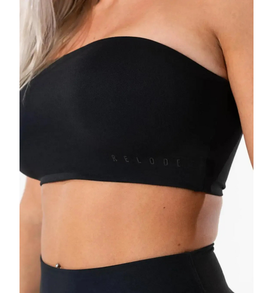 RELODE Clean Bandeau Top - Svart på