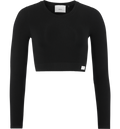 CRAFT Collective Rib Cropped Ls Top W på