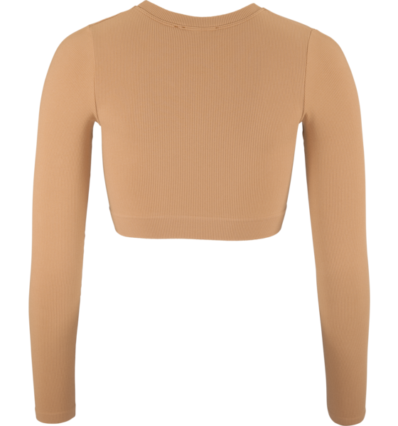 CRAFT Collective Rib Cropped Ls Top W på