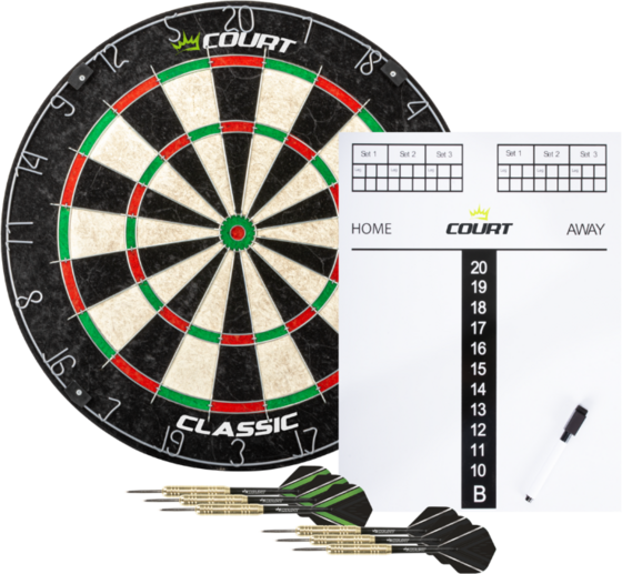 GYMSTICK Court Classic Dartboard Set på