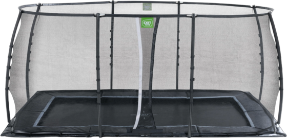 EXIT Dynamic Marktrampolin 275x458cm Med Skyddsnät - Svart på