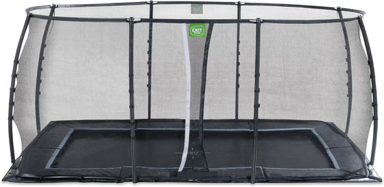 EXIT Dynamic Marktrampolin 275x458cm Med Skyddsnät - Svart på