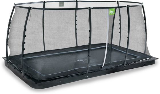 EXIT Dynamic Marktrampolin 275x458cm Med Skyddsnät - Svart på