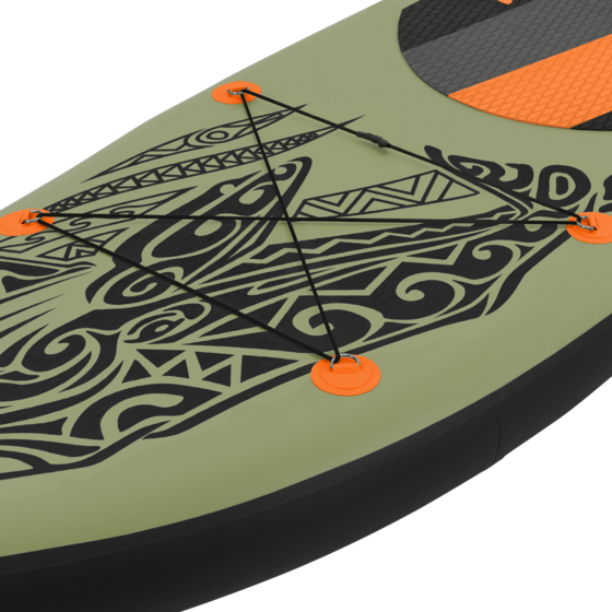 ECD GERMANY Ecd Germany Inflatable Stand Up Paddle Board Makani 320 X 80 X 15 Cm Olive Pvc Sup Board Set Up på
