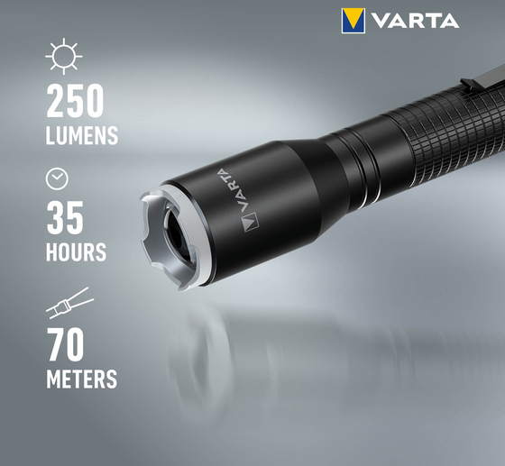 VARTA Ficklampa F20 Pro Aluminium 250 Lm på