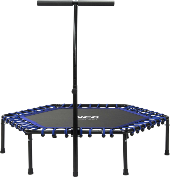 B2X Fitness Trampoline With Handle 127 Cm Neo-sport - Hexagonal Blue på