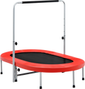 NORTHIX Foldable Fitness Trampoline With Adjustable Handle, Red, 150kg Capacity på