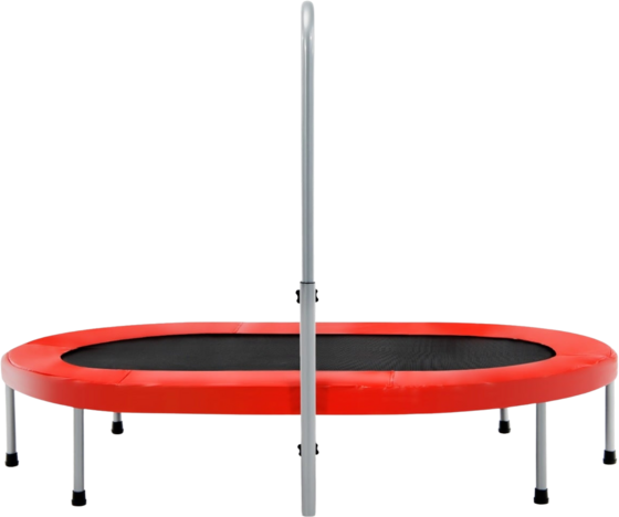 NORTHIX Foldable Fitness Trampoline With Adjustable Handle, Red, 150kg Capacity på