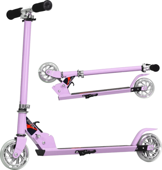 NORTHIX Foldable Height-adjustable Children's Scooter With 2 Flashing Wheels For Children Aged 4 And Over Pu på