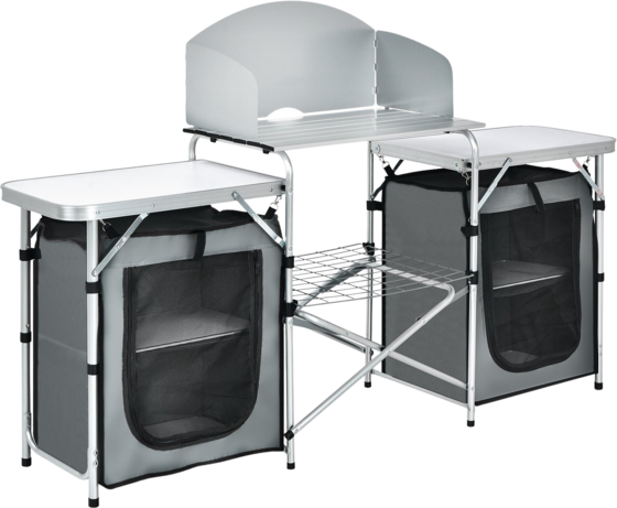 NORTHIX Folding Camping Kitchen With Carry Bag – Aluminum Cooking Station på