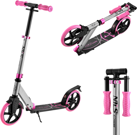 NORTHIX Folding Kick Scooter For Adults, Adjustable Height på