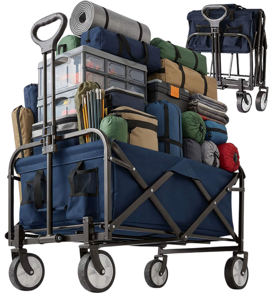 NORTHIX Folding Wagon With Adjustable Handle And Large Capacity på