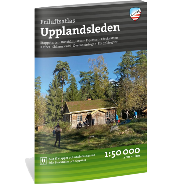CALAZO Friluftsatlas Upplandsleden 1:50.000 på