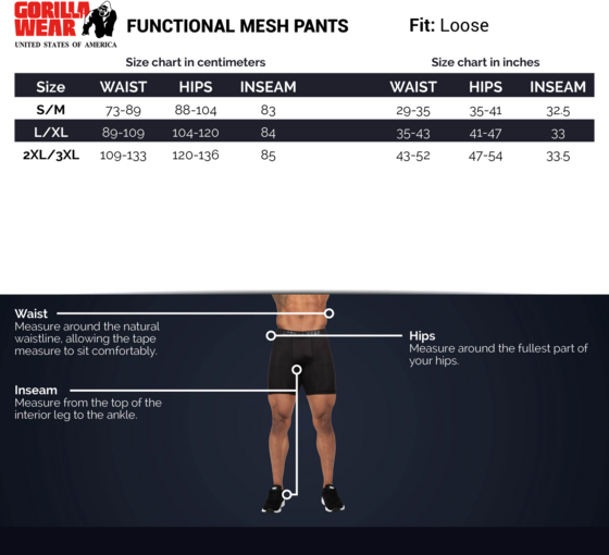 GORILLA WEAR Functional Mesh Pants på