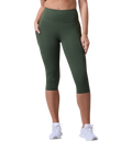 CLN ATHLETICS Fuse 3/4 Pocket Tights Moss Green på