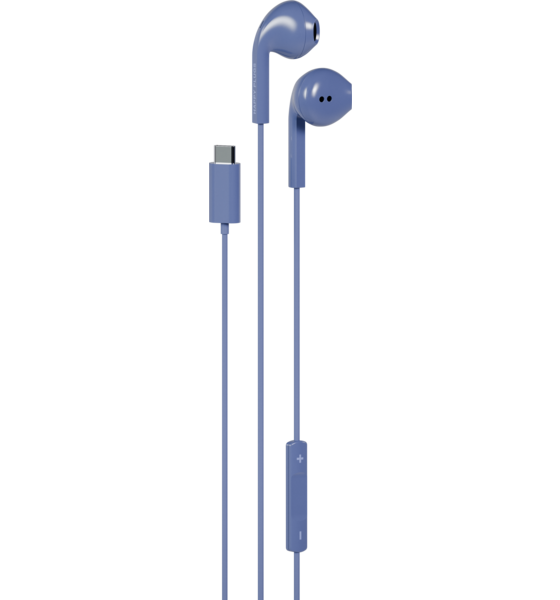 HAPPY PLUGS Happy Plugs Headphone Wired In-ear Usb-c Blue på
