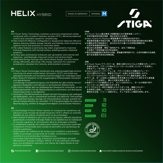 STIGA Helix Hybrid M Red 2,2 på