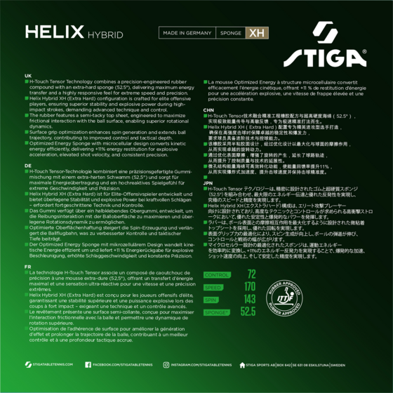 STIGA Helix Hybrid Xh Black 2,2 på