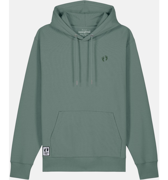 HANG TEN Icon Feet Organic Cotton Hoodie - Green Bay på