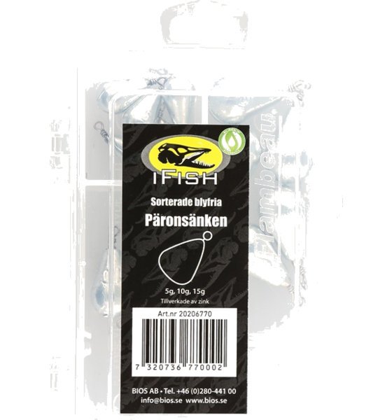 IFISH Ifish Pear Sinkers Zink 15-pack på