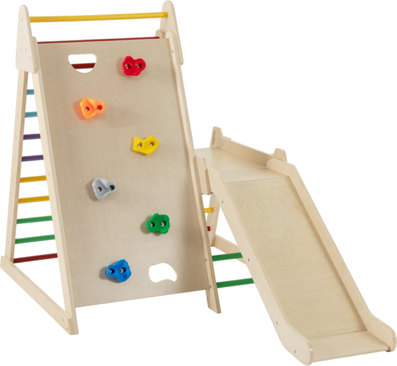 NORTHIX Indoor Jungle Gym With Slide And Climbing Ladders på