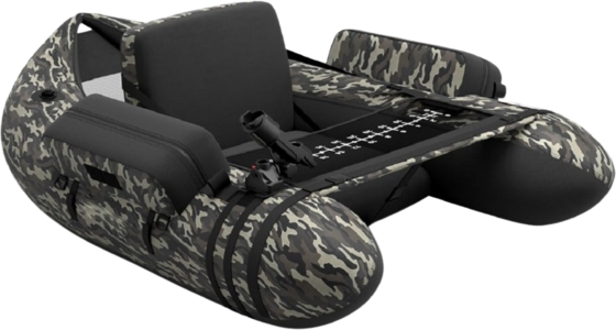 NORTHIX Inflatable Fishing Float Tube With Adjustable Backrest, 135x109x54 Cm på